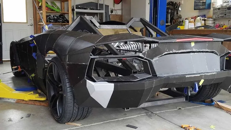 "بالفيديو" فيزيائي يستخدم طابعة ثلاثية في تصنيع سيارة لامبورجيني بسعر 75 ألف ريال فقط